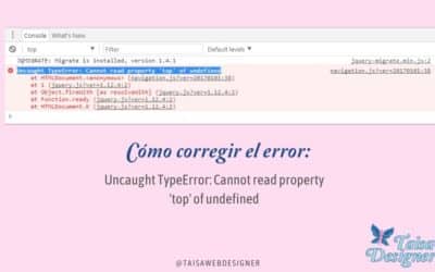 Uncaught TypeError: Cannot read property ‘top’ of undefined