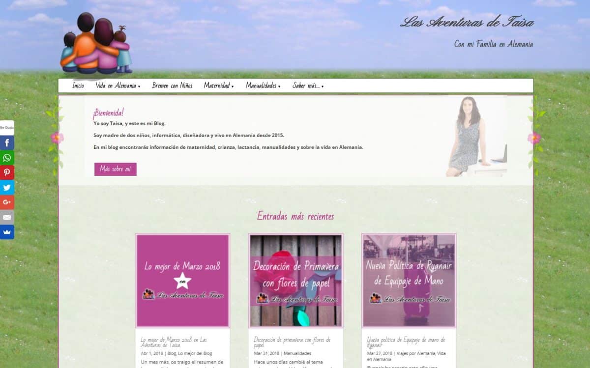 Diseño de un blog de maternidad