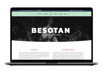 Diseño y desarollo web para Besotan: Asesoría de Porteo