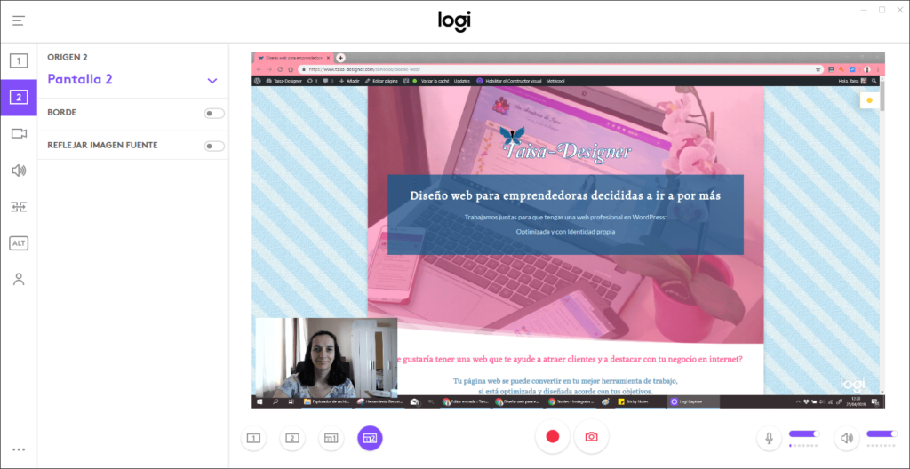 Logitech Capture - Es una aplicación de escritorio gratuita con la que puedes grabar vídeos en tu PC, y capturar la pantalla. Con marca de agua, eso sí.
