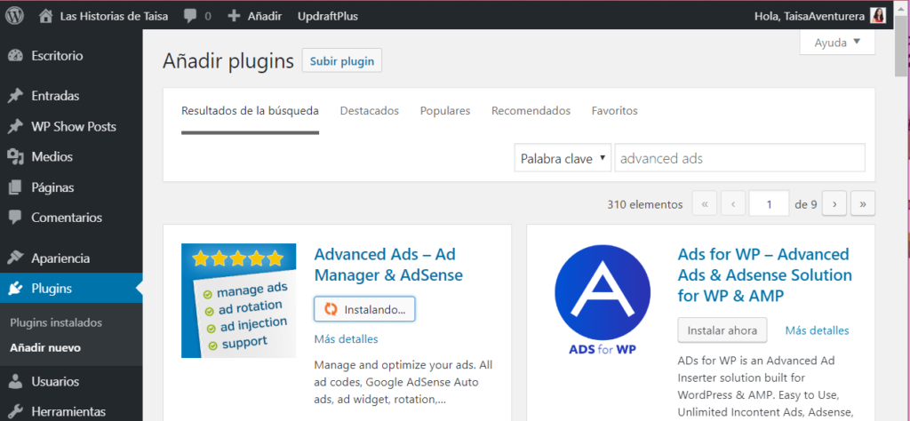 Instalar AdSense en WordPress con un plugin gratuito