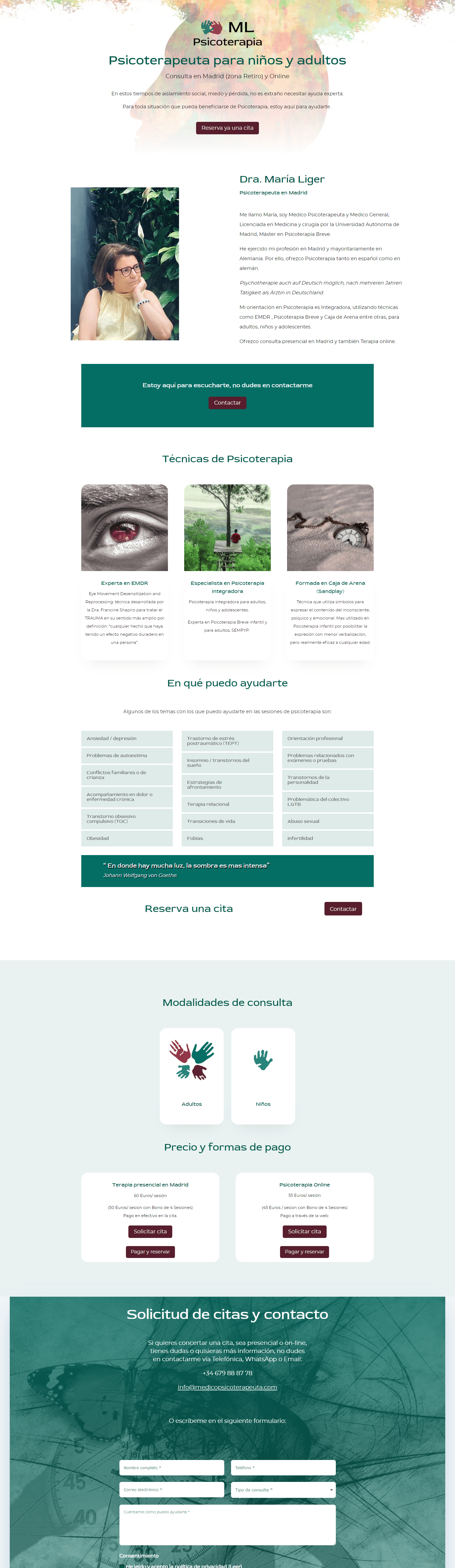 Captura diseño web Medicopsicoterapeuta