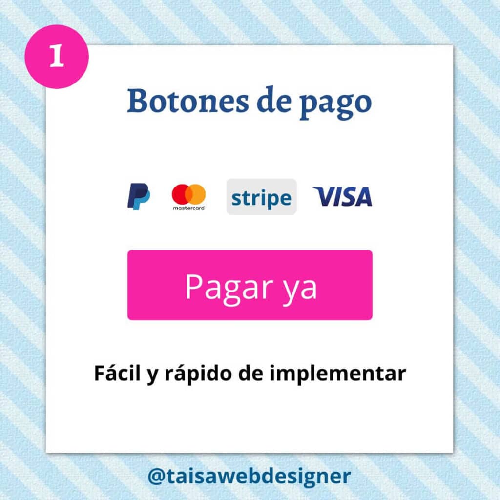 Cómo cobrar por un curso online - Cobrar con botones de Paypal o Stripe