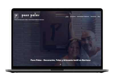 Rediseño de sitio web paco-palau.com