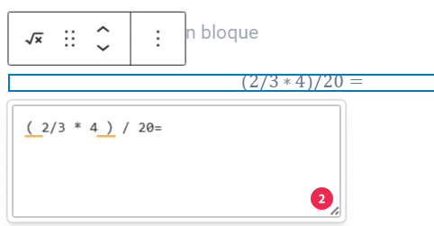 Bloque de Fórmulas Latex para Gutenberg / editor de bloques desde WordPress 6.9