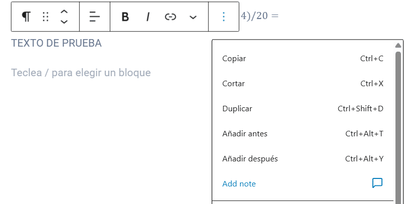 Cómo añadir notas en WordPress